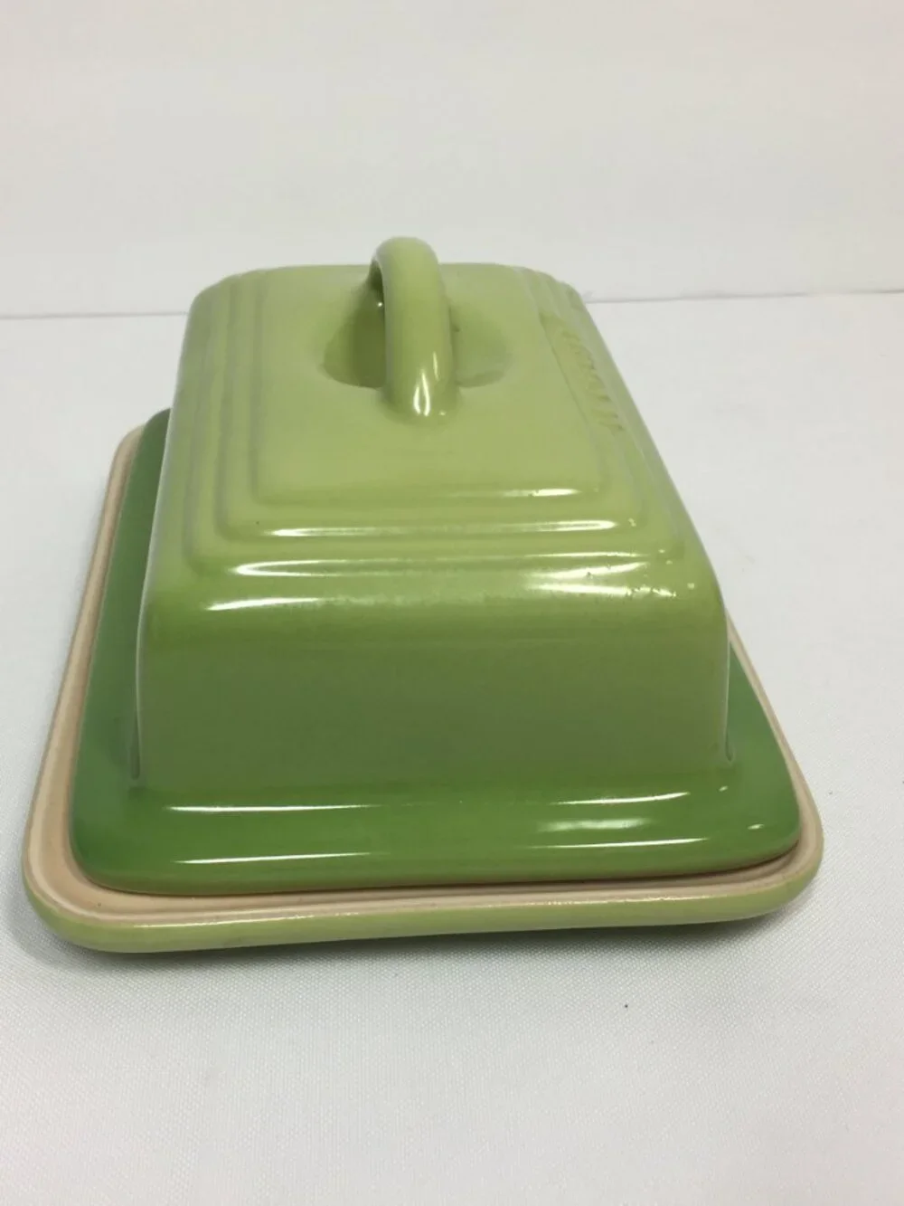 Le Creuset Butter Dish Heritage Green Stoneware